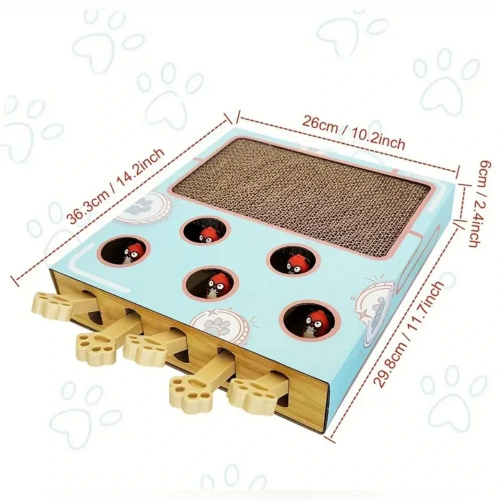 1 pc Whisker Wonders Interactive Cat Scratching Board with Pop-Up Birds